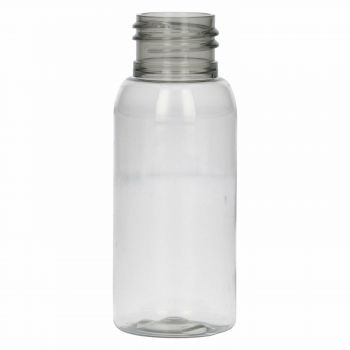 50 ml Flasche Basic Round 100% Recyclet PET MOPET transparent 24.410