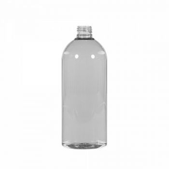 500 ml Flasche Basic Round 100% Recyclet PET MOPET transparent 24.410