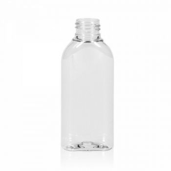 100 ml Flasche Basic Oval PET transparent 24.410