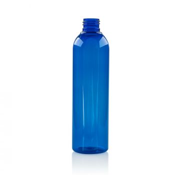 250 ml Flasche Basic Round PET blau 24.410