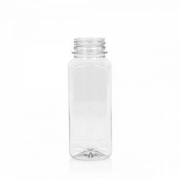 250 ml Saftflasche Juice Square PET transparent