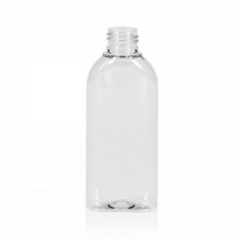 125 ml Flasche Basic Oval PET transparent 24.410