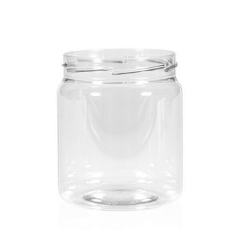 500 ml Tiegel Clear cylinder PET transparent